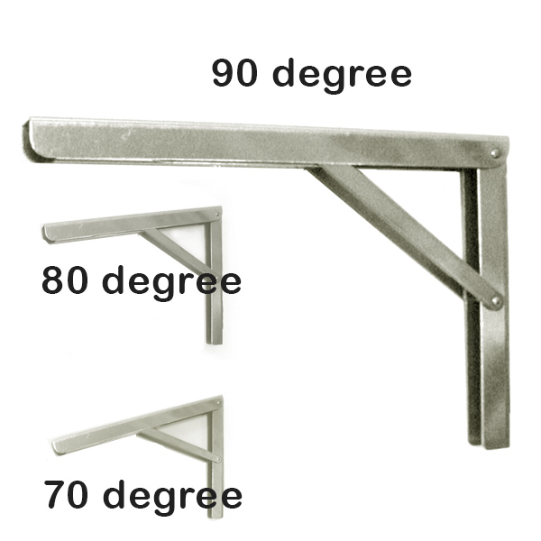 Support Bracket for Shelf, Seat of Step. Stainless Steel