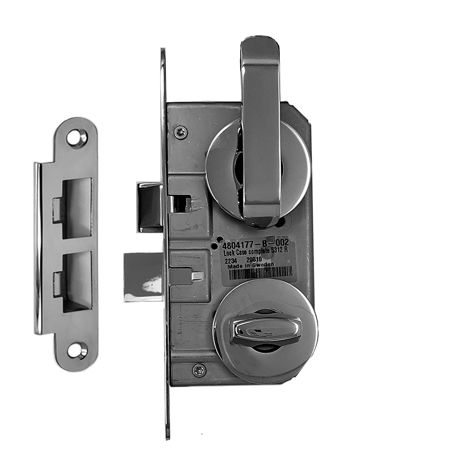 Entry Mortise Lock SET 55 mm backset. Marine Grade Trioving Vingcard Series. For Bullwark Gate. Heavy Duty. Solid Latchbolt 