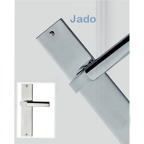 -1- Art Deco Style Bauhaus Jado 964 Escutcheon with Lever 402