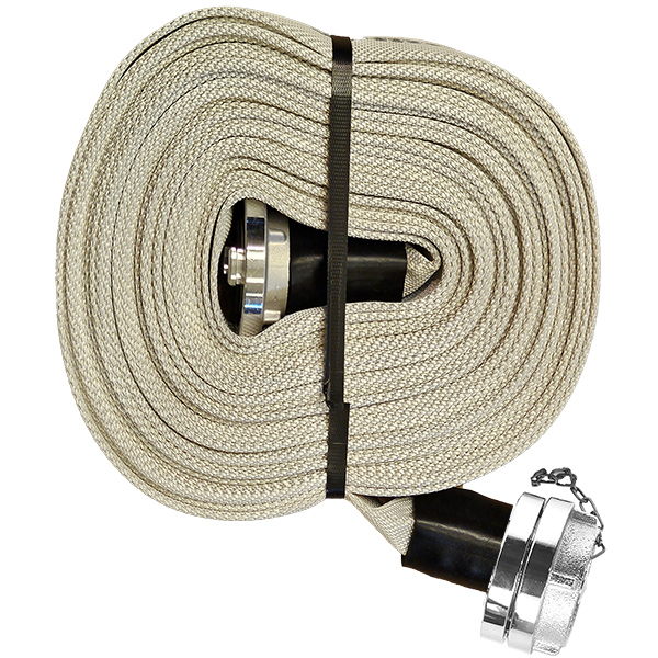 hose  piroflex white 18 meter / 59 feet w. alu. storz coupling for 1 1/2 ID system