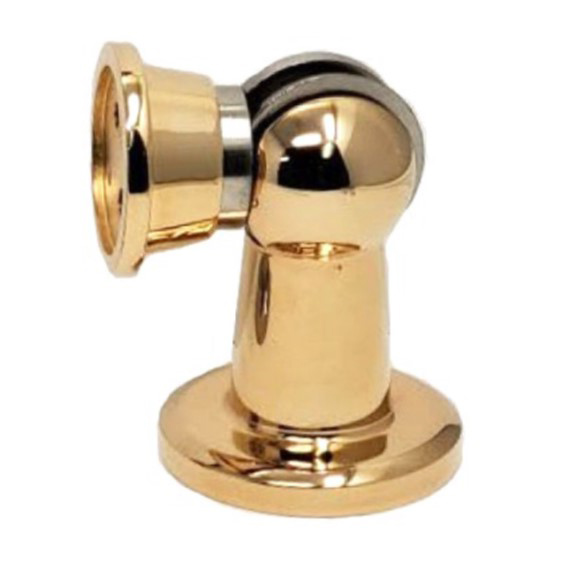 Magnetic Door Holder Polished Gold Plated Brass LD