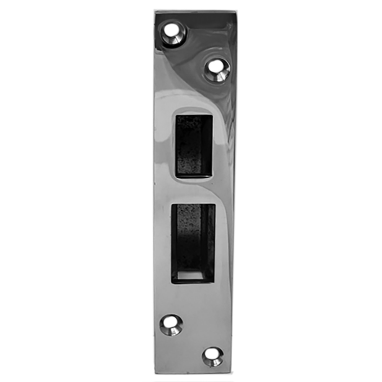 -  Strike Plate for Sliding Door Lock #11.382 Polished Stainless Steel. 