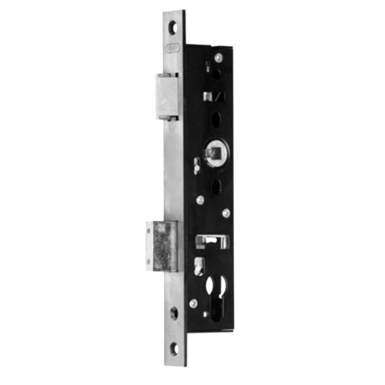 Jado Interior Steel Mortise Lock 25 mm Backset Satin Stainless Steel Finish