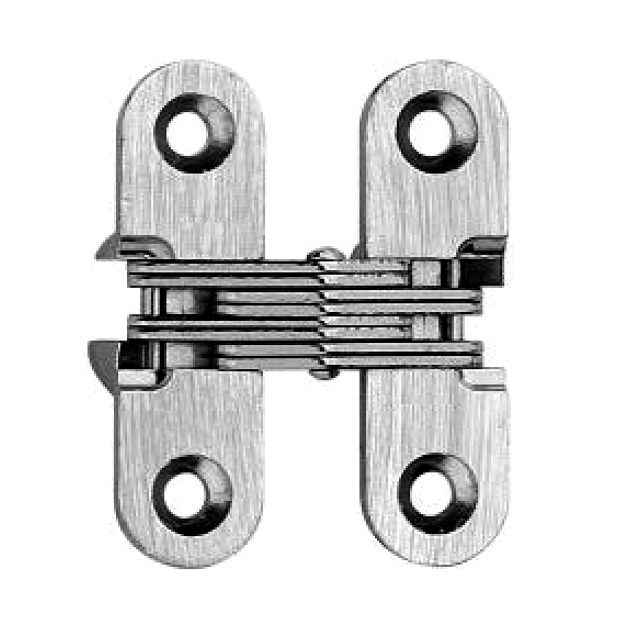 316 Stainless invisible hinge. 1 3/4 x 1  23/64 inch  min door thickness 3/4 inch