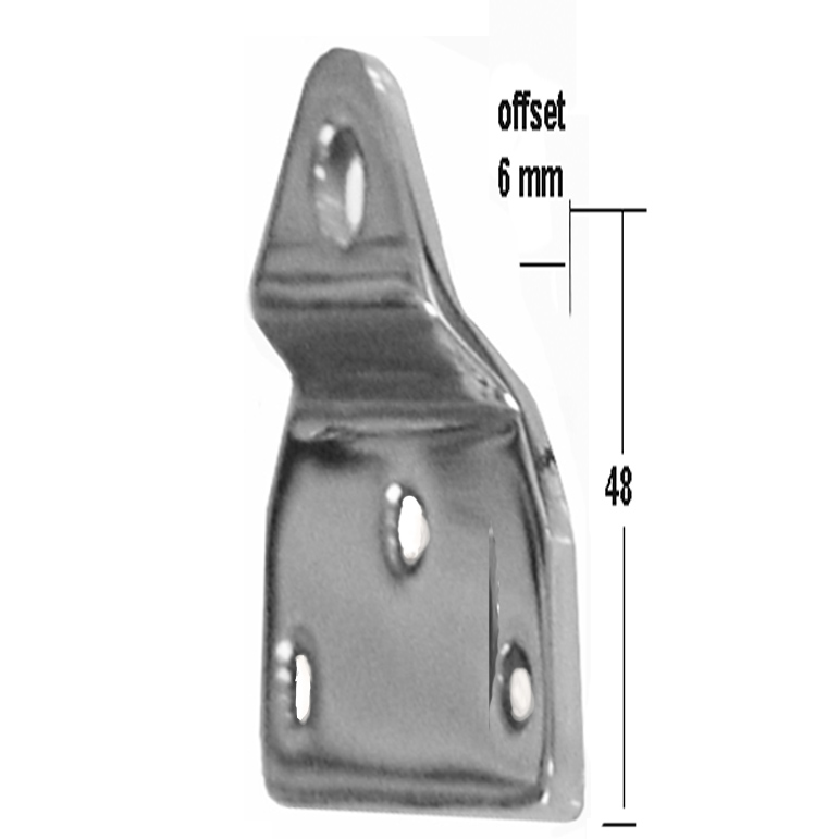 8-18 Gas Spring Offset Bracket with hole for M8 fittings