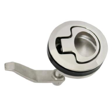 - Hatch Cam Lock. Approx. 3 Inch diameter. Compression Style. Cut Hole of 2.5 inch diameter.