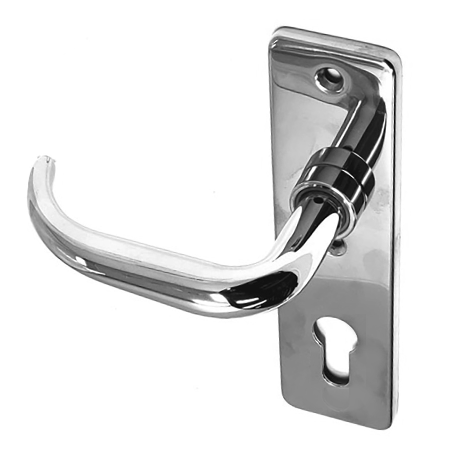 z Door Lever with Escutcheon  Entry model Set. GSV Schwepper and S&B Trim Set for Mortise Locks classic lever with escutcheon