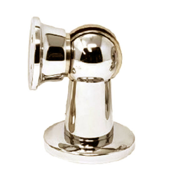 Magnetic Door Holder Polished Nickel plated Brass LD