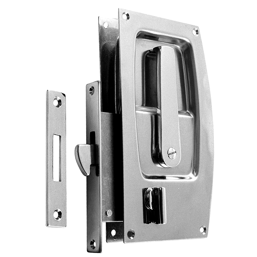 ~ Pocket Sliding Bathroom Door Lock. Minimum Door thickness 25 mm or 1 inch