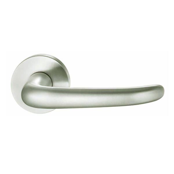 Door Lever 132 x 58 standard model with Roses for use with Tubular Locks  Sold as Pair