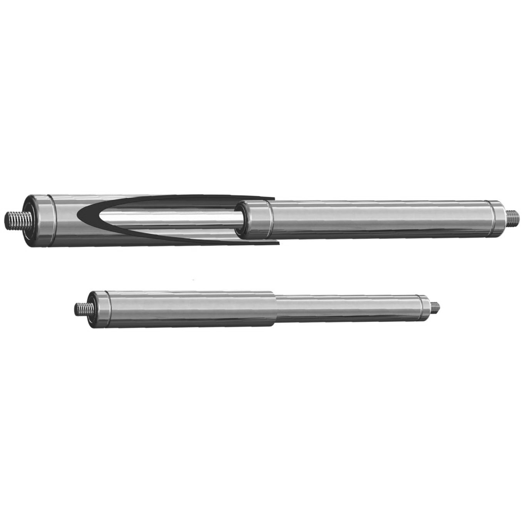 Gas Spring Series 10-23-300 mm With Protection Tube. Specify Newton Force Below