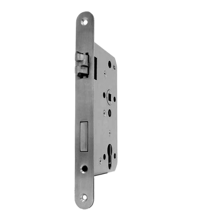 Entry Mortise Lock SET 65 mm Backset. GSV and S&B. Heavy Duty Satin Stainless Steel 