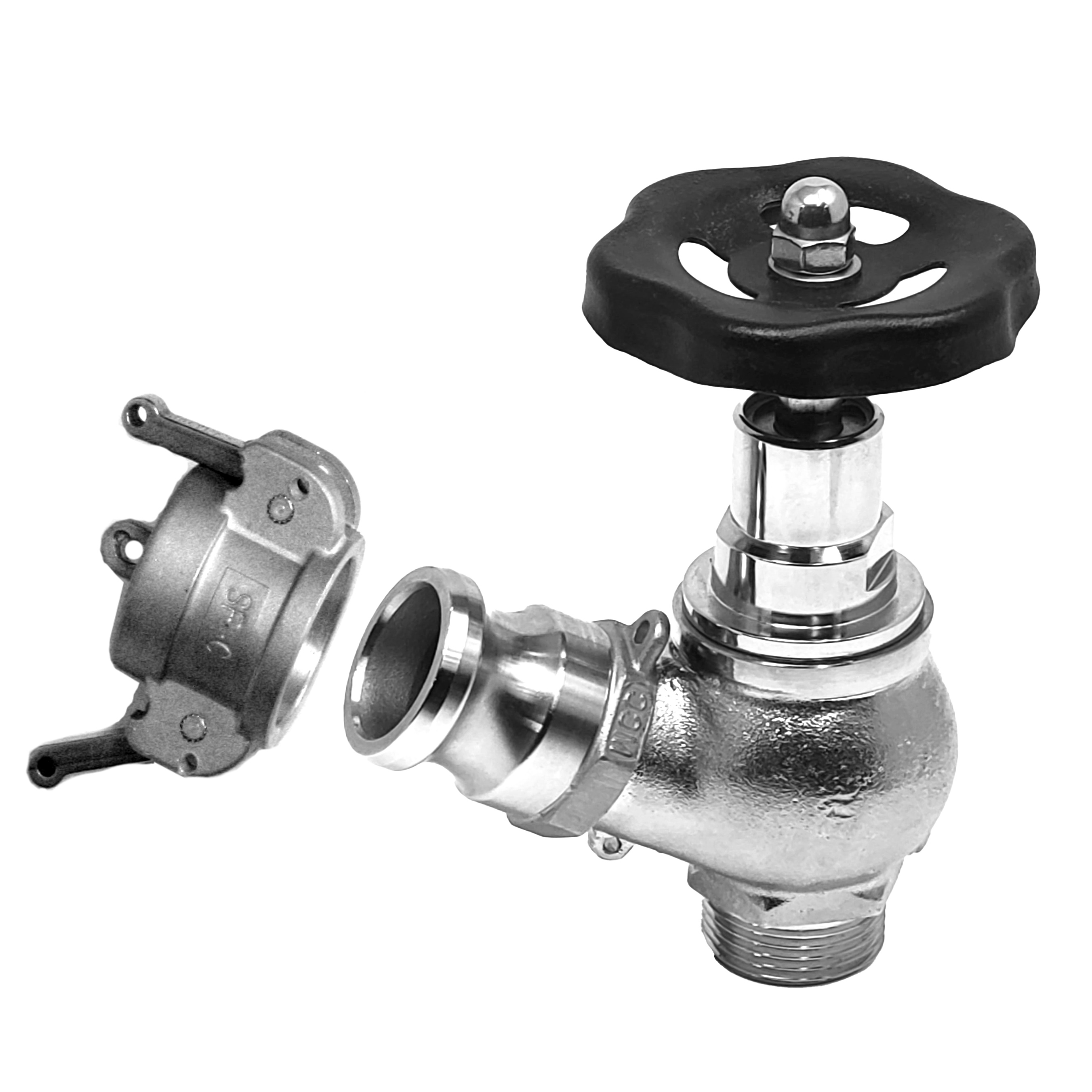 fire valve  (hydrant) 1 inch ID  with camlock coupling 1" SPT