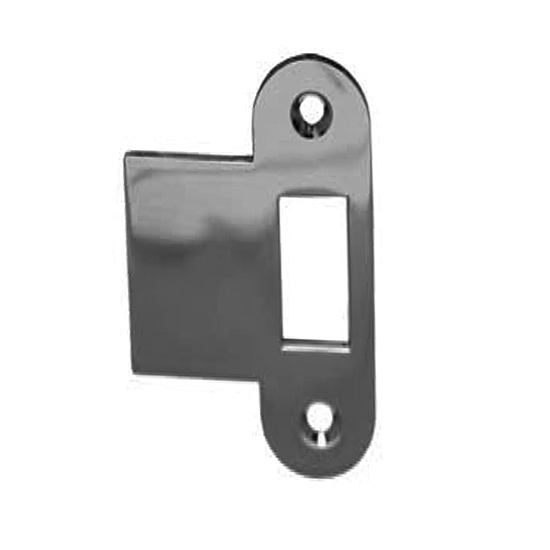 Strike Plate for GSV S&B Passage Lock 55 mm backset. Polished Chrome Plated Brass