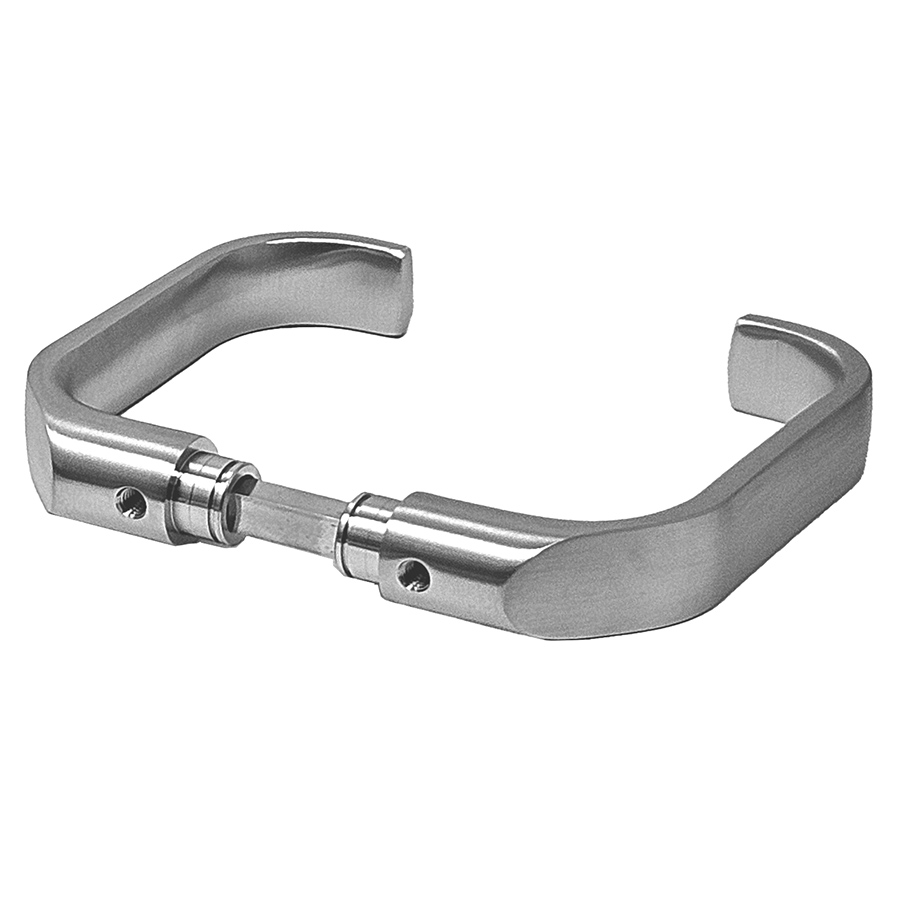 Lever pair for Trioving Vingcard Locks. Satin Chrome Plated Brass