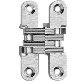 316 Stainless Invisible Hinge. 1 Size: 2 3/8 x 1 3/8 inch . Minimum 3/4 inch thick doors.