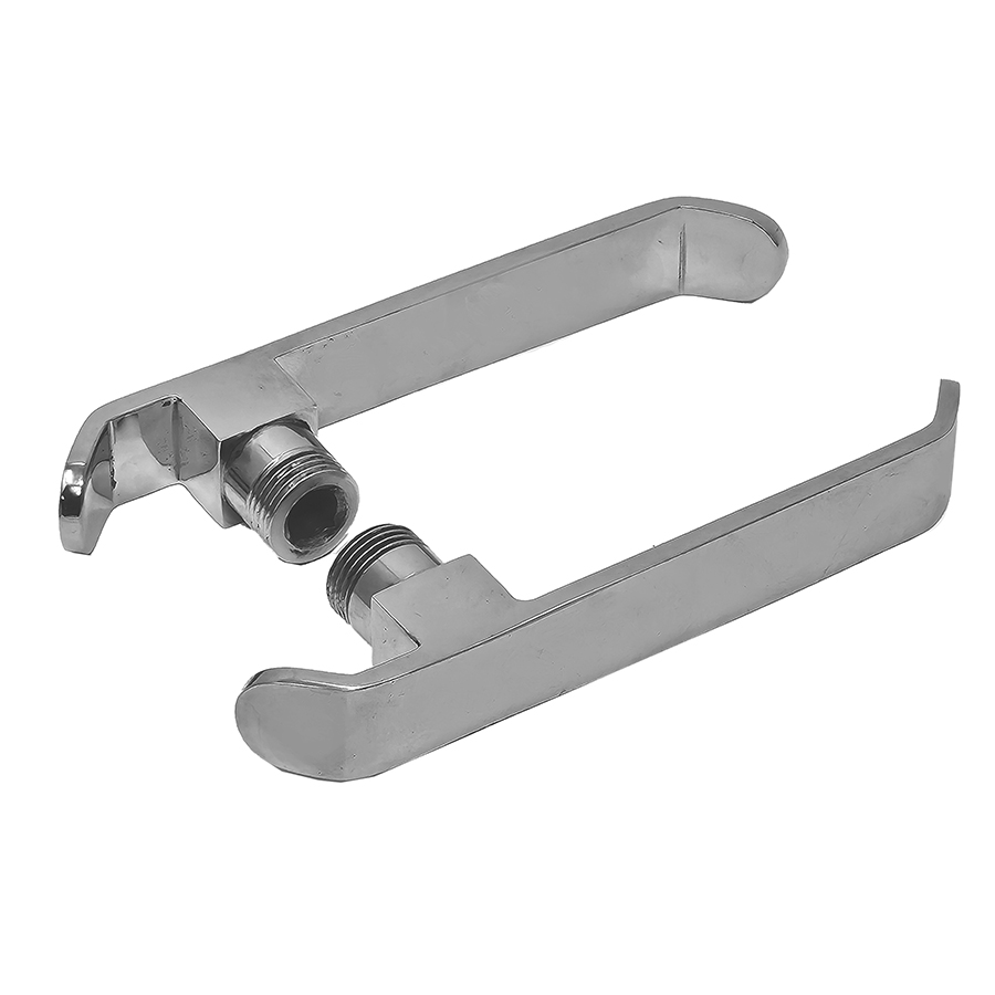 Door Lever Semi Flush. 143 mm long x 20 mm wide stand off 18 mm. Sold as Pair.