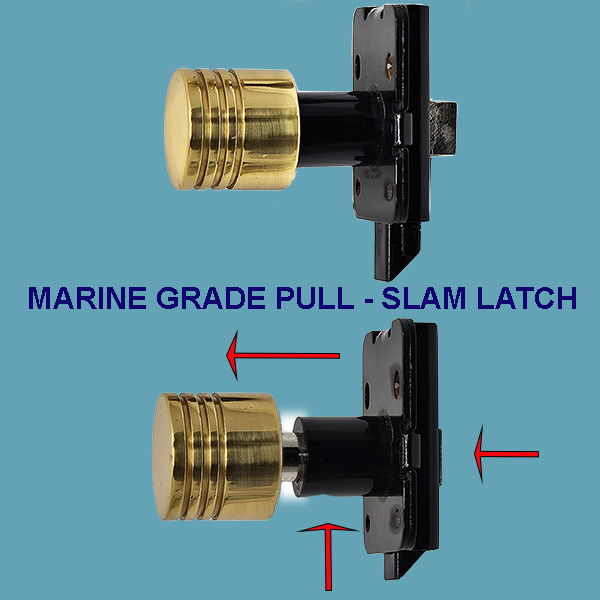 - Cabinet Pull Mechanism with Latch Function.